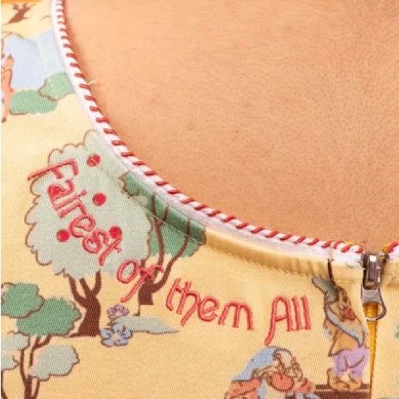 STITCH SHOPPE LOUNGEFLY DISNEY SNOW WHITE Forest Print “Olivia” TANK DRESS! NWT! - Picture 4 of 10